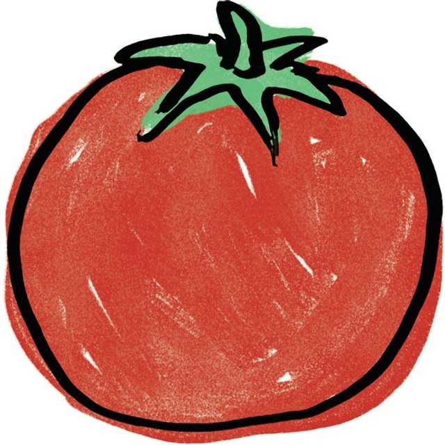 Tomato - Painting Print - Wrapped Canvas (30cm H x 20cm W)