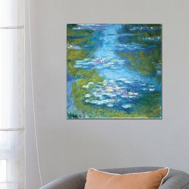 Nymphã©As II by Claude Monet - Wrapped Canvas Gallery-Wrapped Canvas Giclée (66.04 cm H x 66.04 cm W x 1.91 cm D)