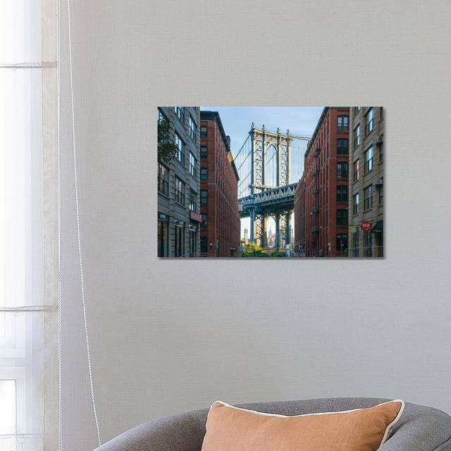 Manhattan Bridge View, Dumbo, Brooklyn, New York City by Jan Becke - Wrapped Canvas Gallery-Wrapped Canvas Giclée (66.04 cm H x 45.72 cm W x 1.91 cm D)