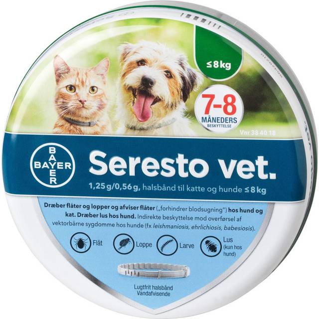 Seresto Vet. Loppehalsbånd, Kat & Hund -