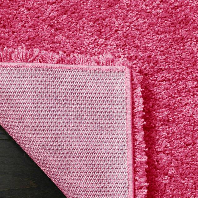 Soft Shaggy Verona Rug Living Room Bedroom Carpet Hallway Runner Non Shed Pile - Pink (Rectangle 80 x 150cm)