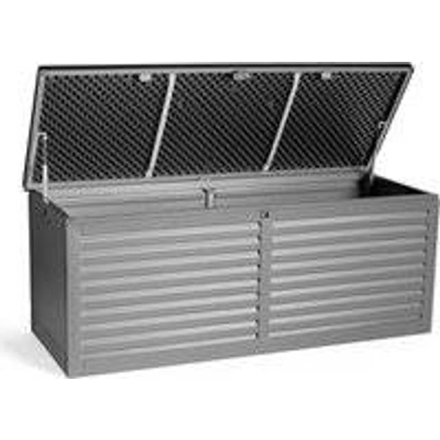 390L Plastic Storage Box - Grey (57cm H X 144cm W X 54cm D)