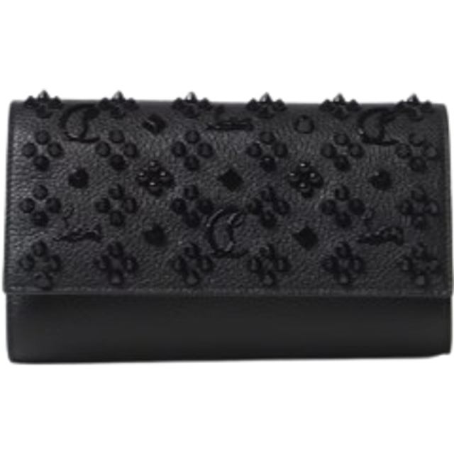 Christian Louboutin Paloma embellished leather clutch - black (One Size)