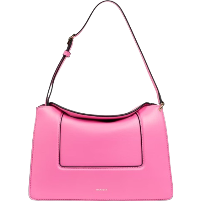 Wandler Pink Penelope Flat Crossbody Bag (Dimension: 8.0000x7.0000x4.0000 inches)