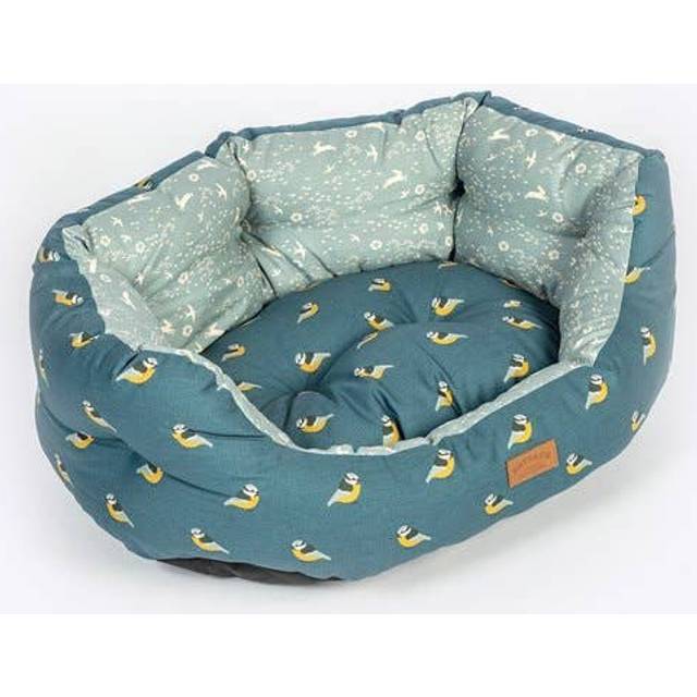 Nesting dog bed - fatface flying birds slumber sofa bed uk made - sizes xs-xl
