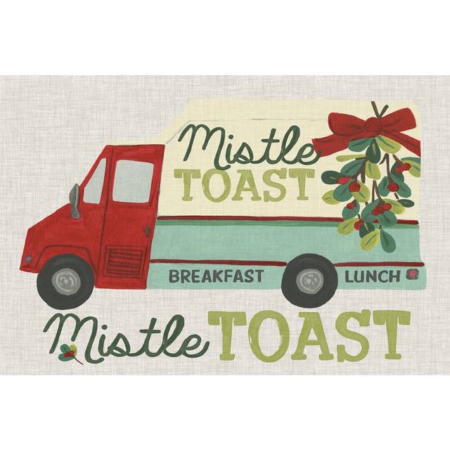 Food Truck Holidays III by June Erica Vess - Wrapped Canvas Painting Print (51cm H x 76cm W)
