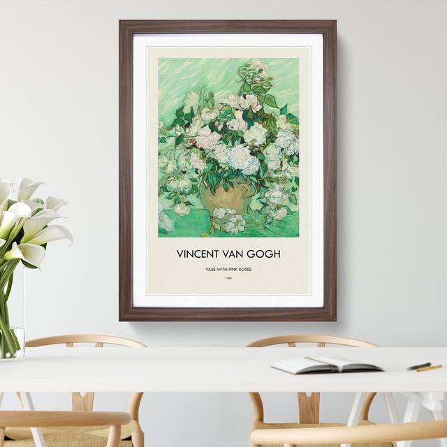Roses Vol by Vincent Van Gogh - Picture Frame Graphic Art (48cm H x 36cm W x 2cm D)
