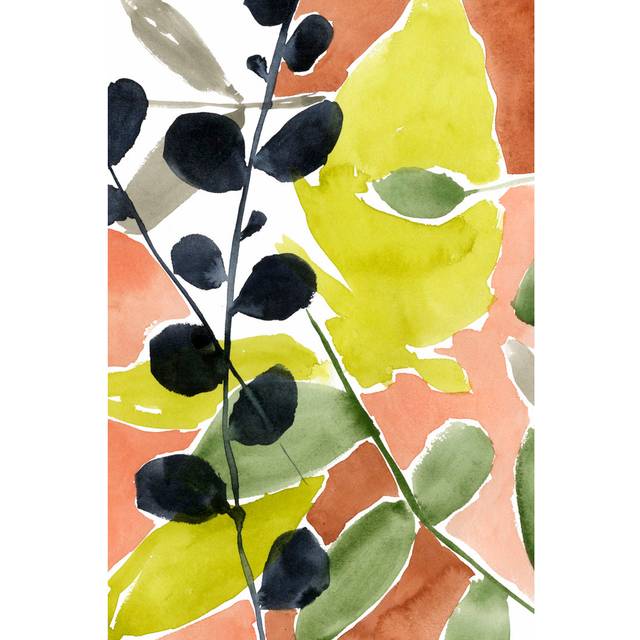 Tropic Fun II by Jennifer Goldberger - Wrapped Canvas Painting - Clear (30cm H x 20cm W)