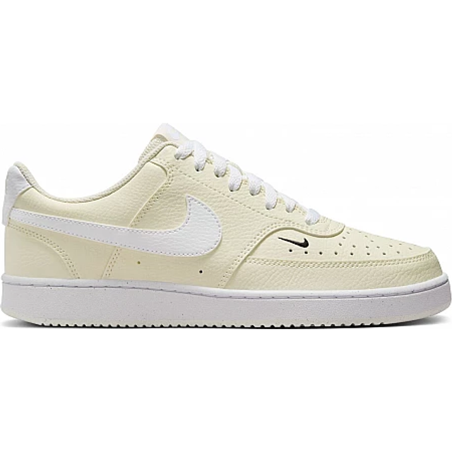 Nike Court Vision LO NN sneakers för kvinnor, vit/Pale Ivory-svart, 40 EU, Vit Pale Ivory Svart, 40 EU