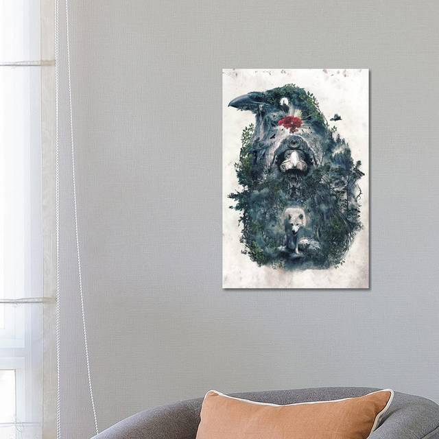 Beware the Door by Barrett Biggers - Wrapped Canvas Graphic Art (66.04cm H x 45.72cm W x 1.91cm D)