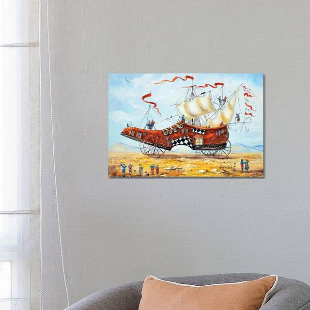 Traveler&#39;S Shoe by Natalia Grinchenko - Wrapped Canvas Art Prints (45.72cm H x 66.04cm W x 3.81cm D)
