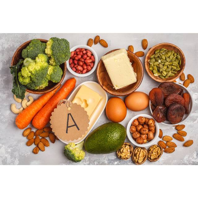 Healthy Food Nutrition - Wrapped Canvas Photograph (30cm H x 46cm W x 3.8cm D)
