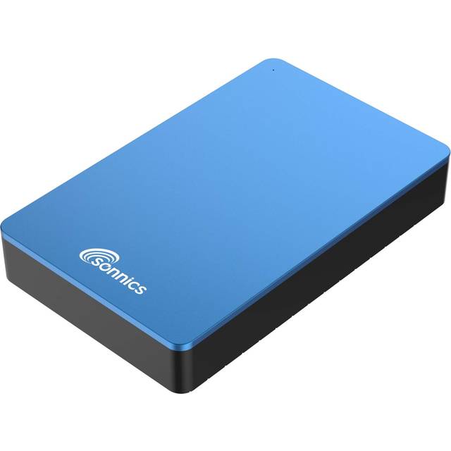 Sonnics 3TB USB 3.0 Externa Desktop Hårddisk för Windows PC, Mac, XBOX ONE & PS4, Blå