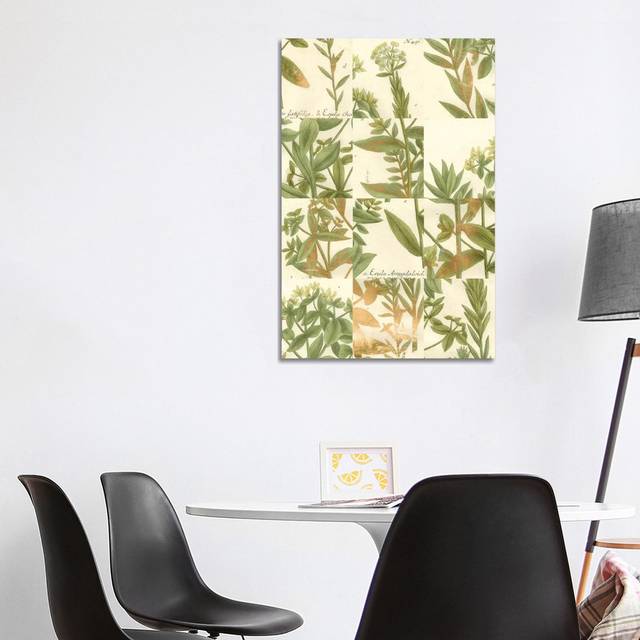 Garden Grid III by Johann Wilhelm Weinmann - Wrapped Canvas Painting (101.6 cm H x 66.04 cm W x 1.91 cm D)