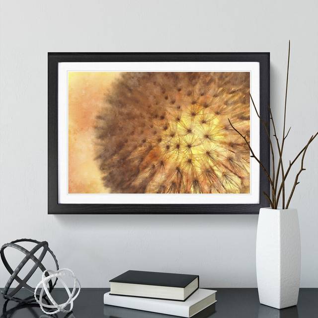 Dandelion Seeds Vol.3 - Picture Frame Graphic Art - Black Framed (27cm H x 36cm W x 2cm D)