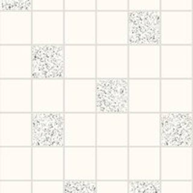 Granite Tile Kitchen Bathroom Embossed Glitter Wallpaper - White - One Size