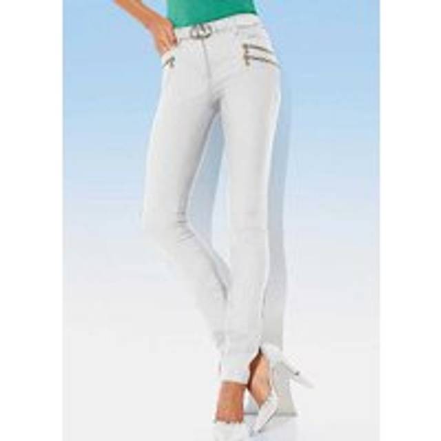 Heine Flattering Stretch Trousers - White