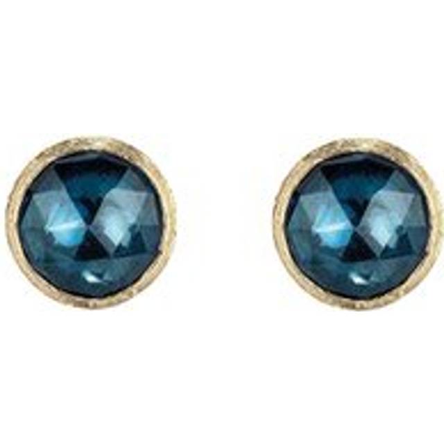 Marco Bicego Jaipur 18ct Yellow Gold London Blue Topaz Stud Earrings
