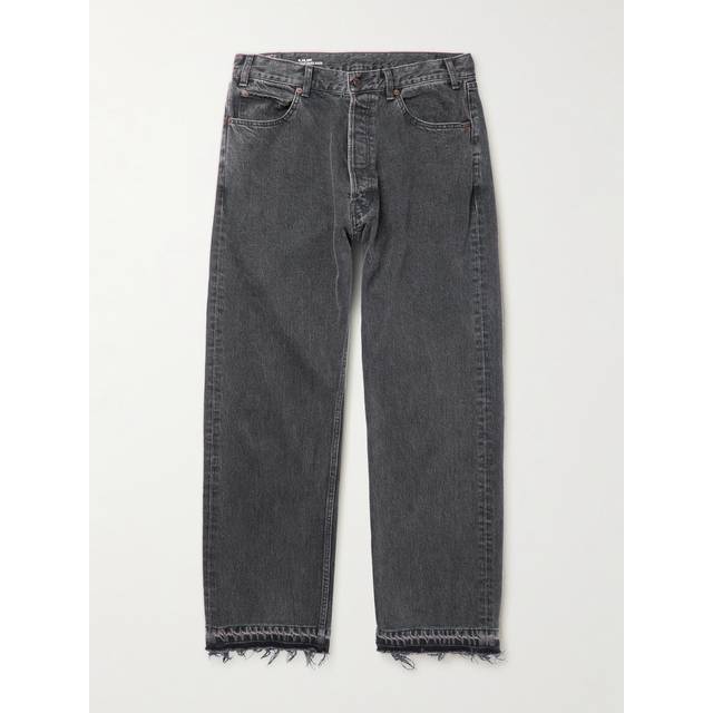 CELINE HOMME - Frayed Straight-Leg Jeans - Men - Gray - UK/US 34
