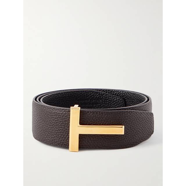 TOM FORD - 4cm Reversible Full-Grain Leather Belt - Men - Brown - EU 105