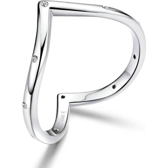 Silver plating Heart Finger Rings for Women Minimalist Simple Ring for Wedding Engagement Jewelry_8