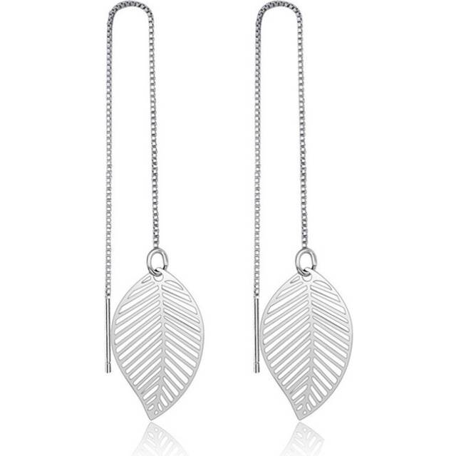 Copper Leaf Earrings for Women  Long Chain Tassel Drop Earrings Wedding Party Jewelry Gift