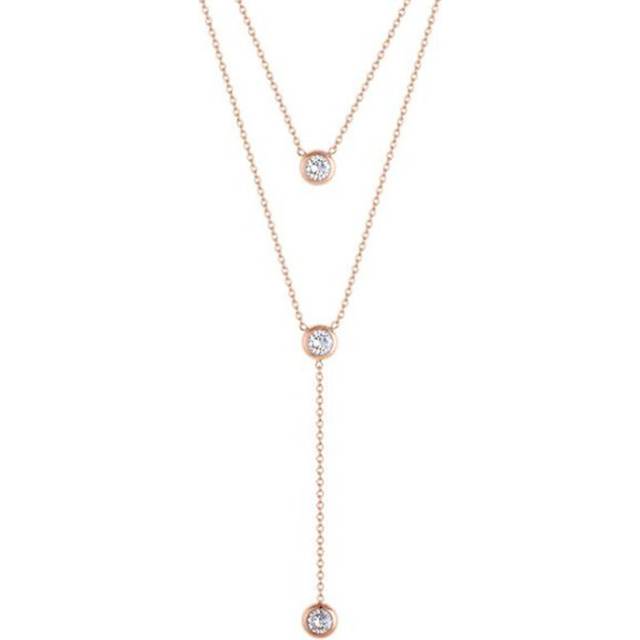 New Trendy Titanium steel Necklace Rose Gold Fashion Necklace for Women Gift Summer Fine Jewelry - Multicoloured