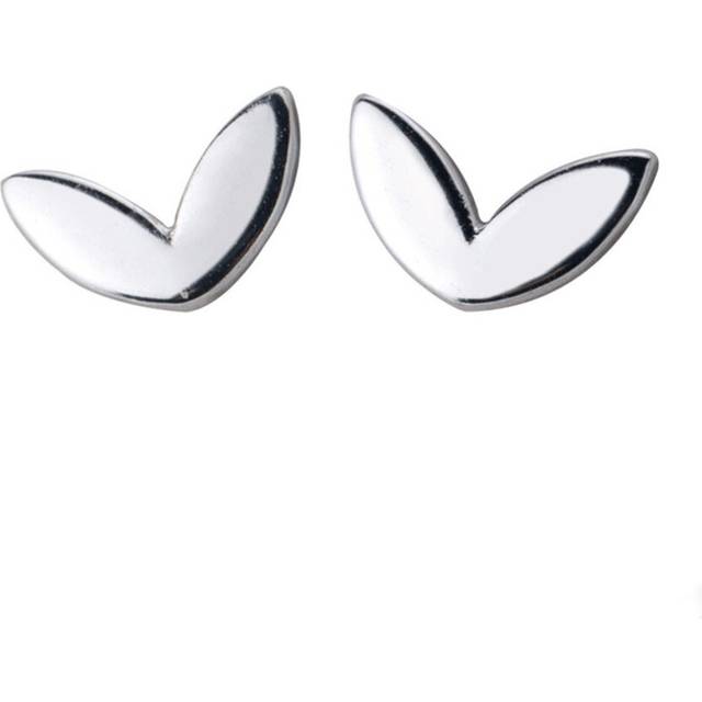2PCS Simple Tiny Tree Leaf Lucky Silver plating Stud Earrings for Women Jewelry