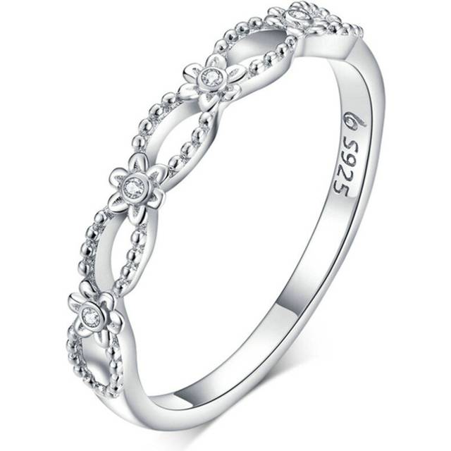 Rings Lace Macrame Pattern Finger Rings for Women Silver plating Jewelry_8