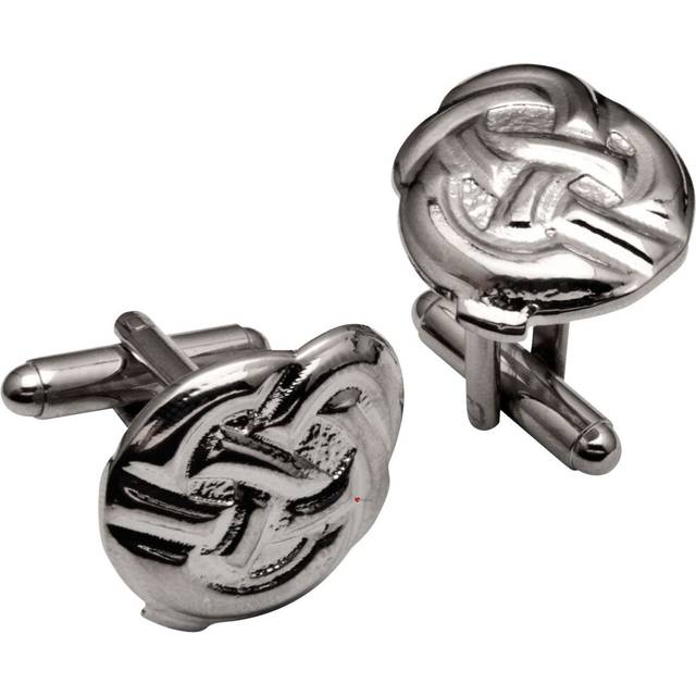 Cufflinks From Plated with Bright Palladium Celtic Knot Design
