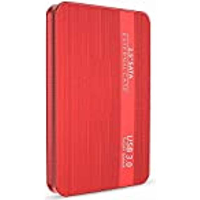 SUYING Extern hårddisk HDD 2 TB / 1 TB / 512 GB / 80 gb, bärbar USB 3.0 mobil lagring backup, lämplig för PC Desktop, Macbook, Ps4, bärbara datorer, Xbox, Smart TV (160 GB, röd)