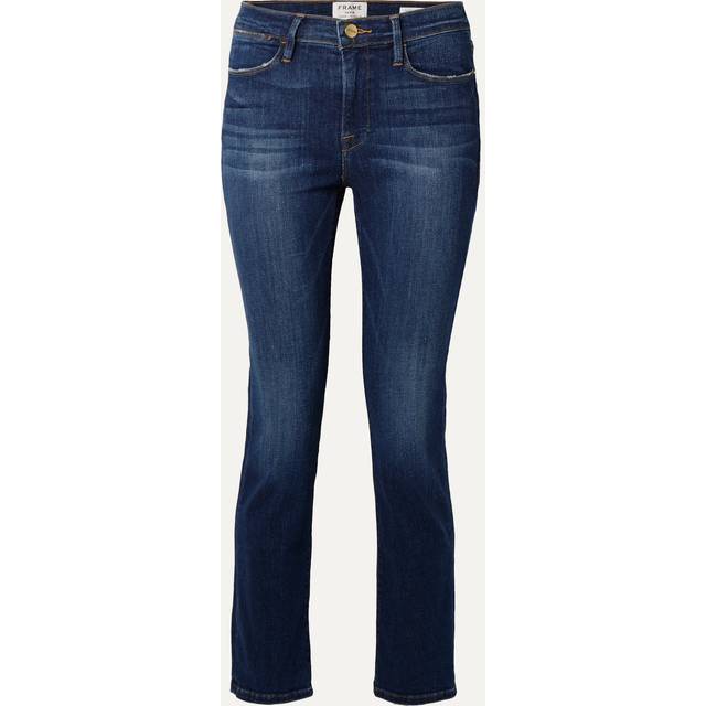 FRAME - Le High Cropped Straight-leg Jeans - Mid denim - Blue - 23