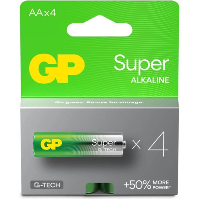 Batteries Super Alkaline AA 4-pack