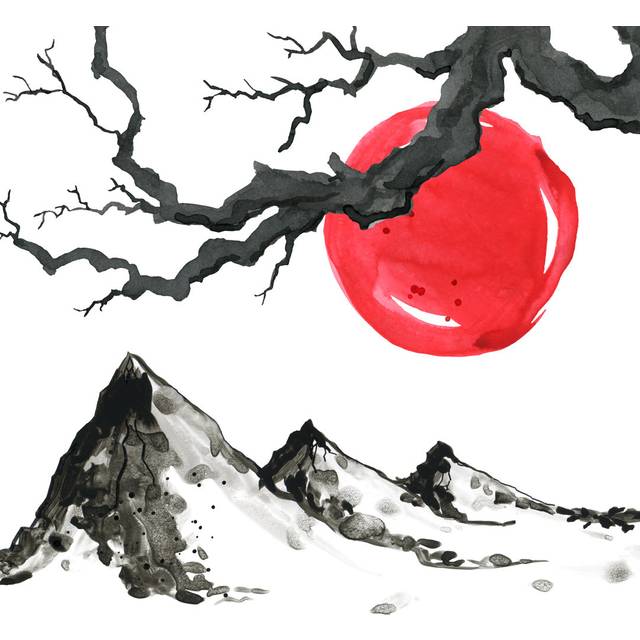 Mountains - Wrapped Canvas Art Prints (30cm H x 30cm W x 3.8cm D)