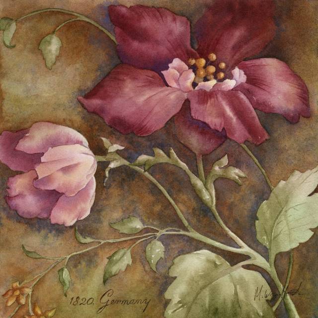 Antique Beauties I by M. Wagner-Heaton - Wrapped Canvas Painting (76cm H x 76cm W)