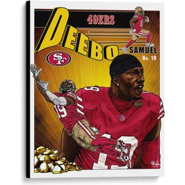 Deebo Samuel San Francisco 49ers 20" x 24" Canvas Giclee Print - Art by Brian Kong