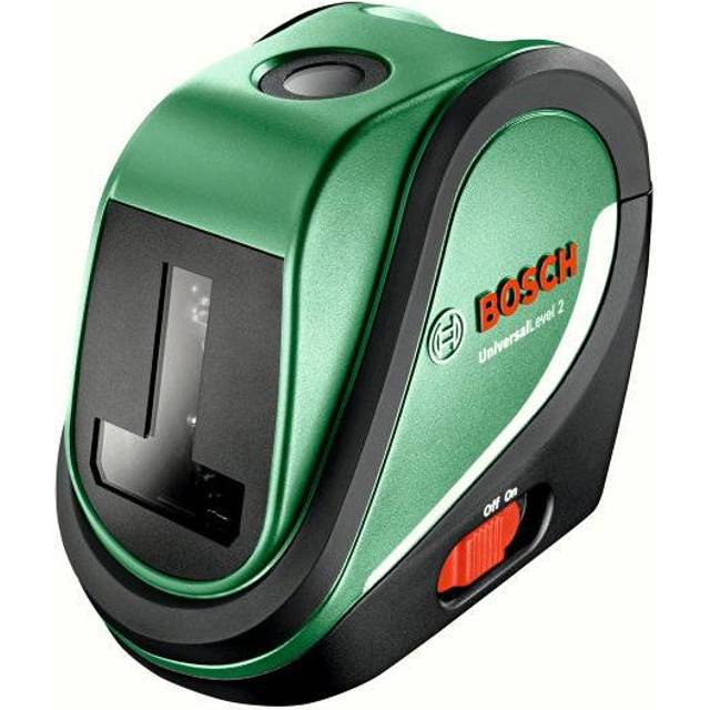 Bosch UNIVERSALLEVEL 2 Cross Line Laser Level Tripod Set