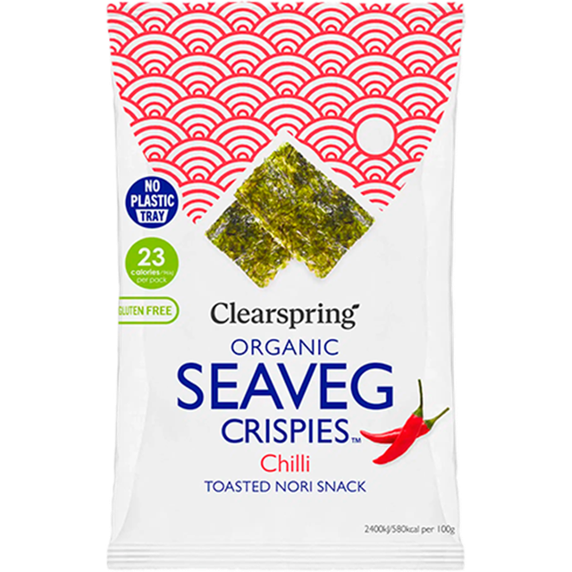 Clearspring Tång Chips Chili EKO (Seaveg Crispies)