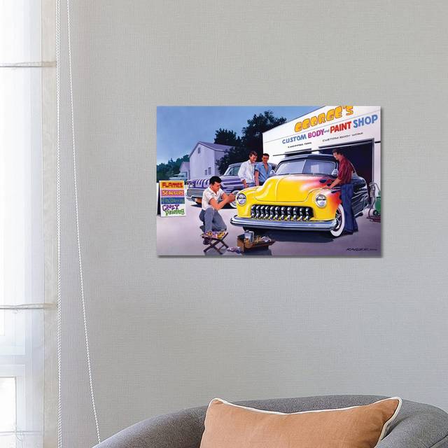 Paint Shop by Bruce Kaiser - Wrapped Canvas Graphic Art (45.72cm H x 66.04cm W x 1.905cm D)