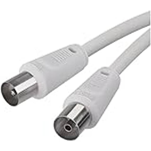 Aerial Cable Coaxial TV Cable 3.5m Coax Cable for Digital TV Receiver SAT Double Shielded Straight Coax Male to Straight Coax Female