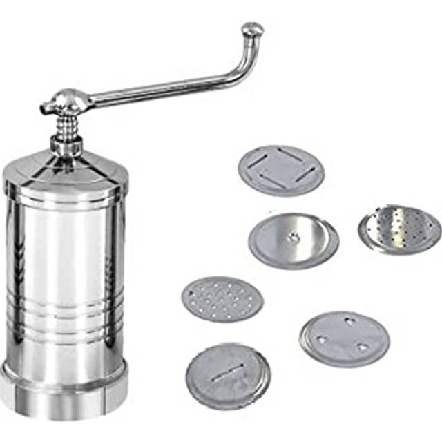Stainless Steel Pasta Maker/Sev Maker/Stainless Steel Murukulu With 6 Different Jali Silver Color