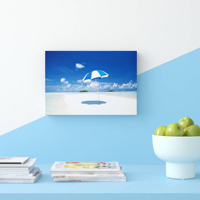 Beach and Sea of Hawaii - Wrapped Canvas Photograph Print (35.6 cm H x 50.8 cm W)