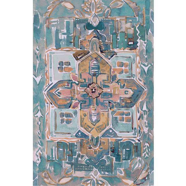 The Pattern Hand Painted - Wrapped Canvas Painting (91cm H x 61cm W)