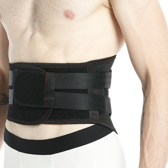 Neotech Care Back Brace - Breathable & Adjustable Support for Lower Back Pain - Double Pull Compression Straps - Lifting Spine Protection Vest - Black