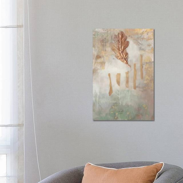 Bronzed in Wax I by Jennifer Goldberger - Wrapped Canvas Print (66.04 cm H x 45.72 cm W)
