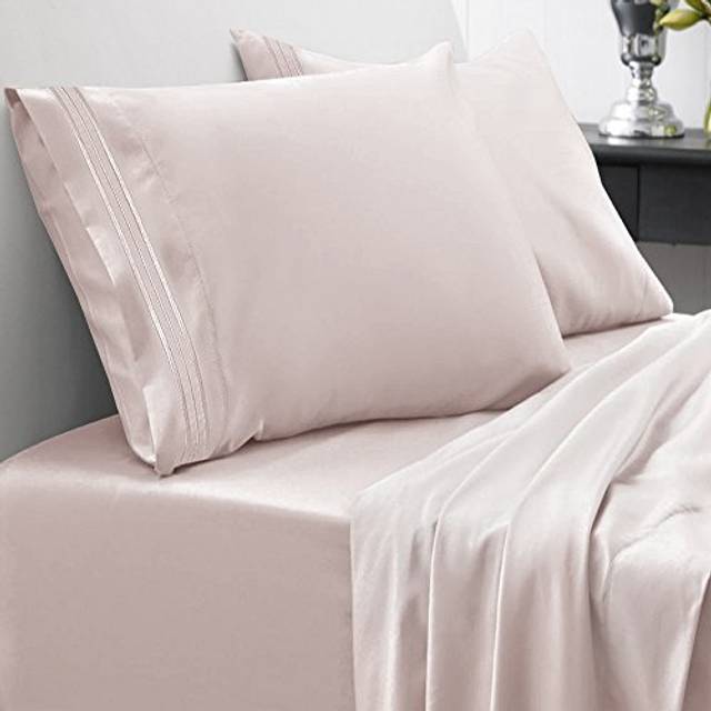 Full Size Sheet Sets - Breathable Luxury Sheets with Full Elastic & Secure Corner Straps Built In - 1800 Supreme Collection Extra Soft Deep Pocket Bed
