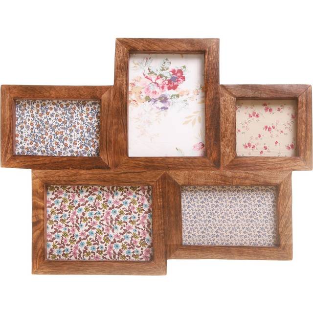 Photo frame 5 frames sass & belle five multi large dark mango wood rustic style