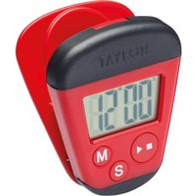 Taylor Pro Kitchen Clip Digital Timer - Red