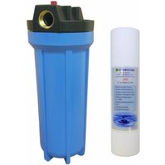 "10"" Standard Blue Filter Housing with 3/4"" Ports,5 Micron Spun Filter"