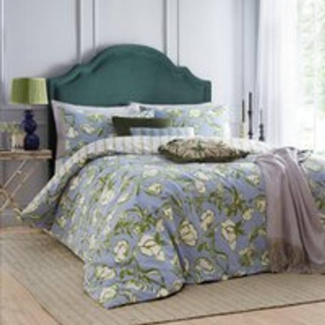Wylder Albera Single Blue Floral Duvet Cover Set - 200 x 137 x 1cm